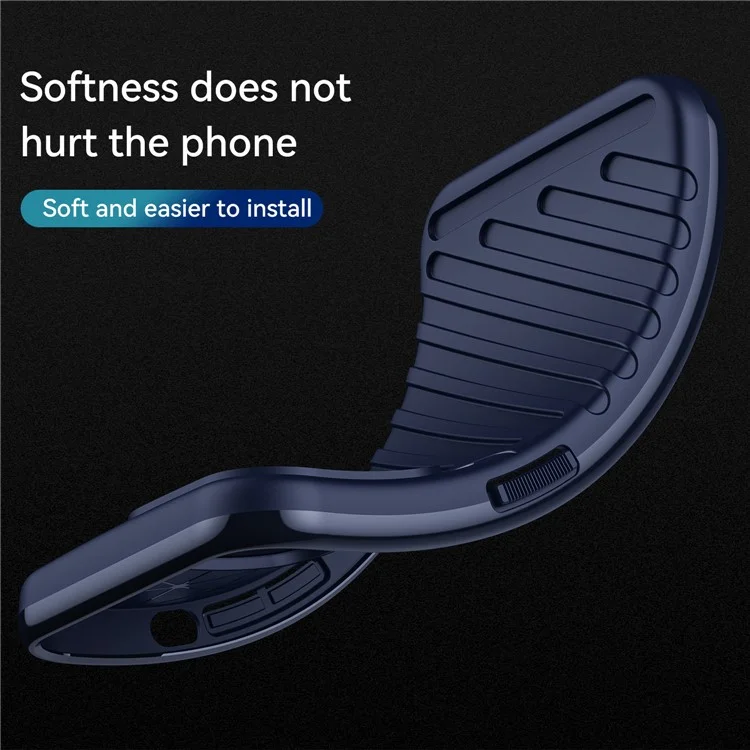 Twill Texture Anti-Fingerprint Soft TPU Cover Case for Xiaomi Redmi Note 11 Pro 5G (China) (Mediatek) / Note 11 Pro+ 5G - Blue