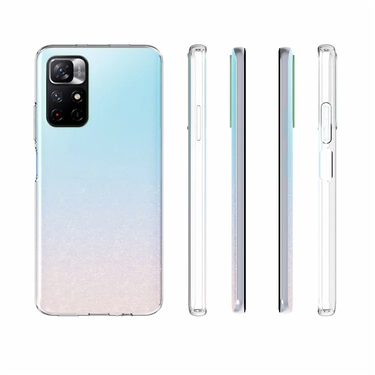 10Pcs/Pack for Xiaomi Redmi Note 11 5G (China) (MediaTek)/Note 11T 5G/Note 11S 5G Inner Watermark-Free Clear Mobile Case Soft TPU Phone Shell