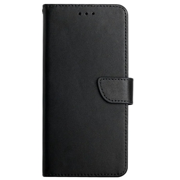 Verstellbarer Stand Wallet Echtes Leder Nappa Textur Telefonabdeckungsschale Für Xiaomi POCO M3 PRO 4G / 5G / Redmi Anmerkung 10 5g / Redmi Anmerkung 10T 5G - Schwarz