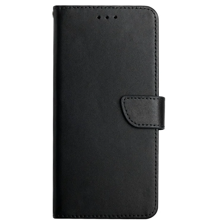 Caso de Textura Nappa Coloque Magnético Carteira do Suporte de Outono Capa de Couro Genuíno Para Xiaomi Mi 11 Pro - Preto