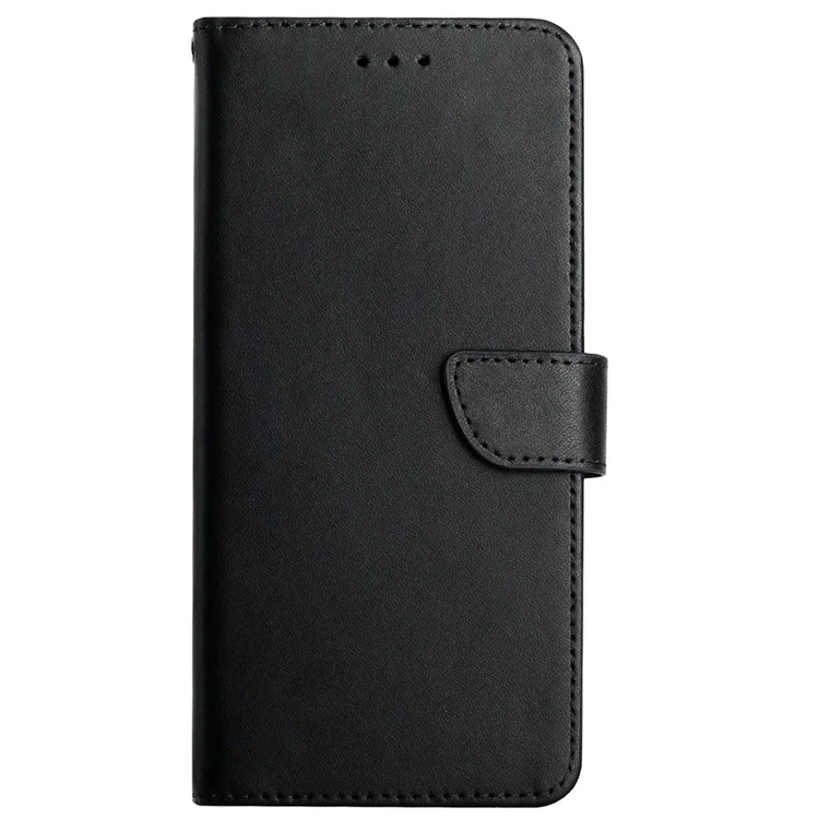 Étui de Téléphone en Cuir Authentique Nappa Texture Stand Portefeuille Folio Flio Couverture Pour Xiaomi mi 10T 5g / 10T Pro 5g / Redmi K30S - le Noir