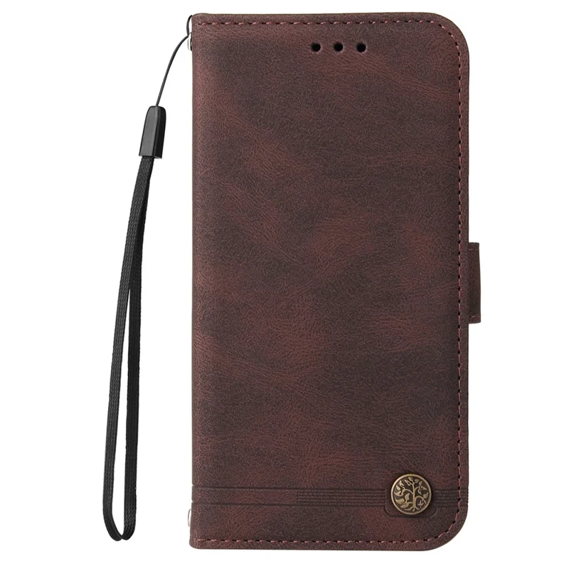 For Xiaomi Redmi Note 11 5G (China) (Mediatek) / Note 11T 5G / Note 11S 5G Leather Wallet Cases Skin Touch Phone Cover Stand with Strap - Brown