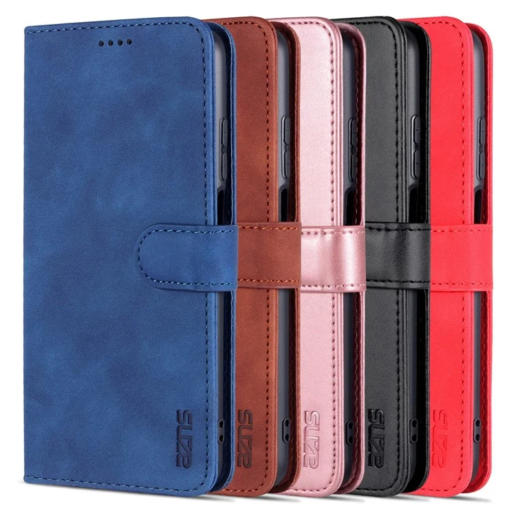 AZNS Pour Xiaomi Redmi Note 11 5G (chine) (mediatek) / Note 11T 5G / Note 11S 5G PU le Cuir Flip Folio Case de Porte - le Noir