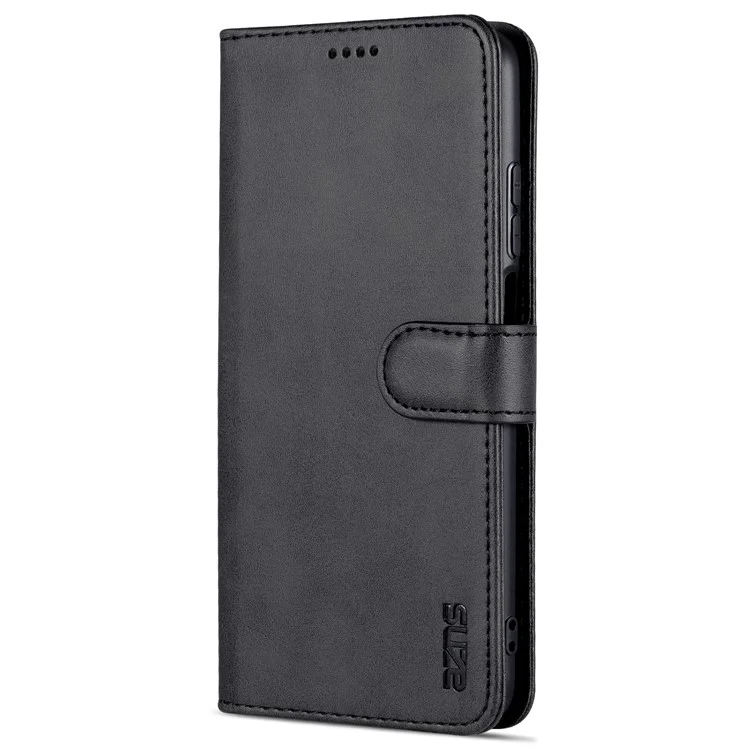 AZNS Pour Xiaomi Redmi Note 11 5G (chine) (mediatek) / Note 11T 5G / Note 11S 5G PU le Cuir Flip Folio Case de Porte - le Noir
