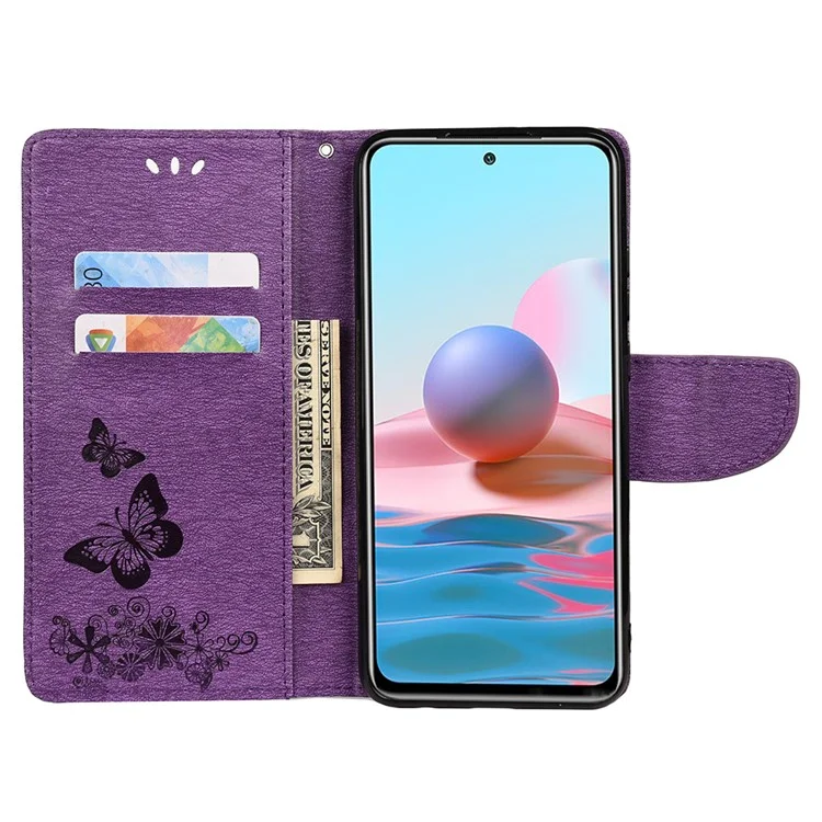 Capa de Telefone de Couro com Carteira e Suporte Flip para Xiaomi Redmi Note 11 Pro+ 5G/Note 11 Pro 5G (China) (MediaTek) - Roxo