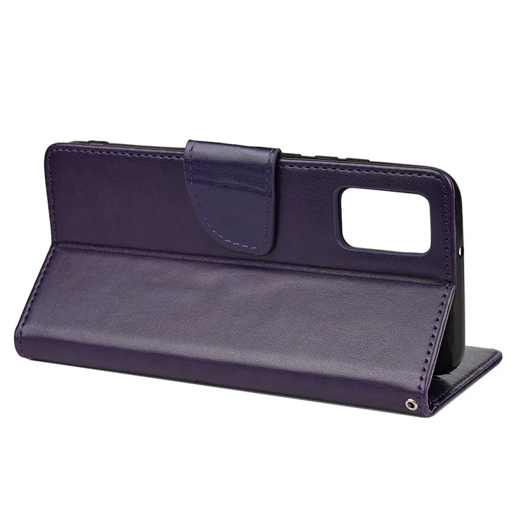 Para Xiaomi Redmi Note 11 5G (China) (mediatek)/nota 11T 5g/nota 11S 5G Soporte de Soporte Case de Teléfonos Impresión de Mariposa Flip Flip Cubierta de Teléfono de Cuero de Cuero - Violeta