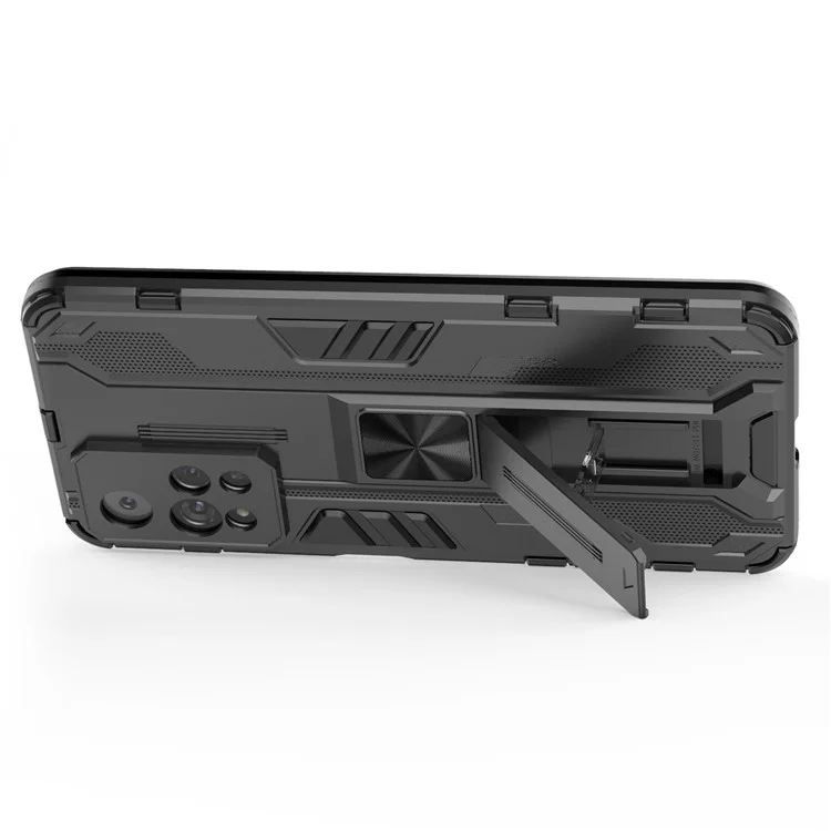 Cubierta Protectora Híbrida de TPU Dura de Doble Capa de Kickstand Thoppre Para Xiaomi Redmi Note 11 Pro 5G (China) (MediaTek)/11 Pro+ 5G - Negro