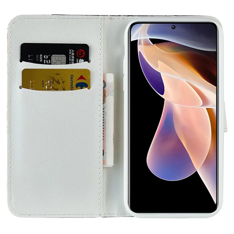 Bling Design Crocodile Texture Glittery Powder Shockproof TPU+PU Leather Stand Wallet Case for Xiaomi Redmi Note 11 Pro 5G (China) (MediaTek)/Note 11 Pro+ 5G - Rose Gold