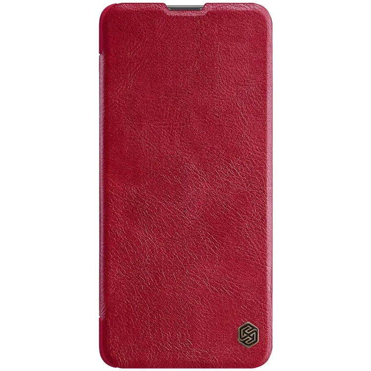 NILLKIN Qin Series PU Leather + PC Full Protection Phone Case Cover with Card Holder for Xiaomi Redmi Note 11 Pro 5G (China) (MediaTek)/11 Pro+ 5G - Vermelho