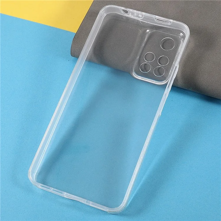 Détachable 2-en-1 PC Dur + Couvercle Avant Pour Animaux de Compagnie + Tpu Edge Hybride Caisse de Téléphone Complet Shell de Téléphone de Protection Complète Pour Xiaomi Redmi Note 11 Pro 5G (chine) (mediatek) / Note 11 Pro + 5G