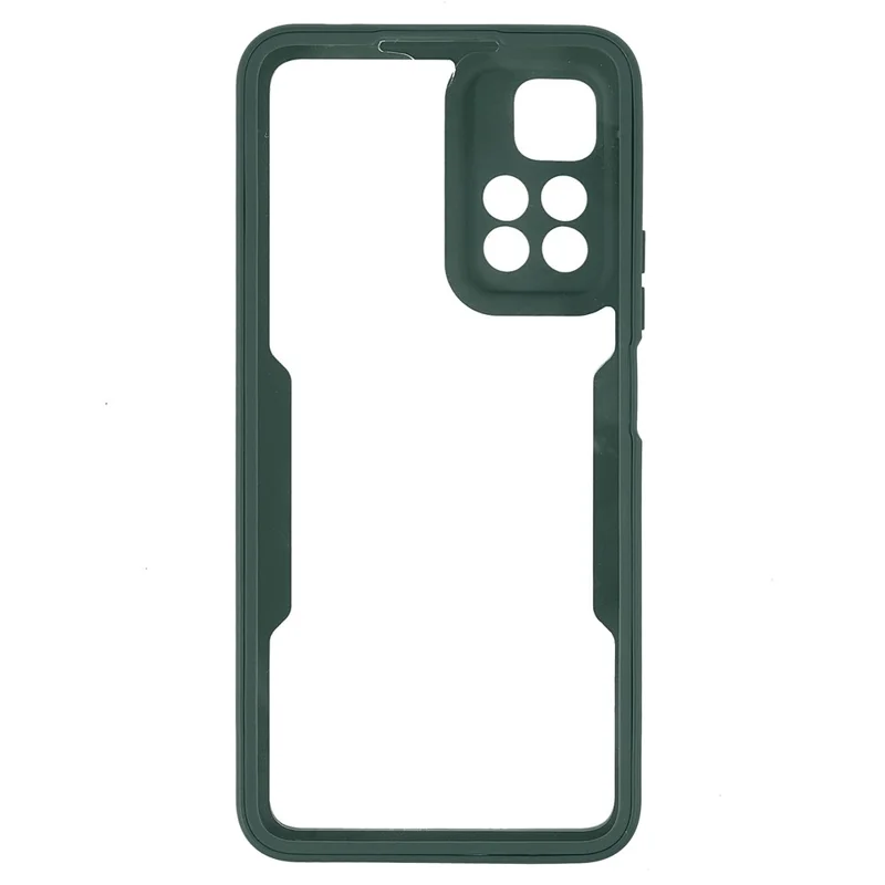 Camera Lens Protector PET Screen Film + Acrylic + TPU Phone Case Full Body Protection Cover for Xiaomi Redmi Note 11 Pro 5G (China) (MediaTek)/Note 11 Pro+ 5G - Midnight Green