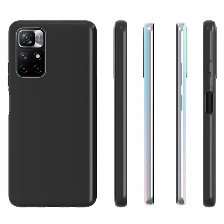 10Pcs/Pack Soft TPU Double-sided Matte Finish Protective Cell Phone Back Cover for Xiaomi Redmi Note 11 5G (China) (MediaTek)/Redmi Note 11T 5G/Redmi Note 11S 5G