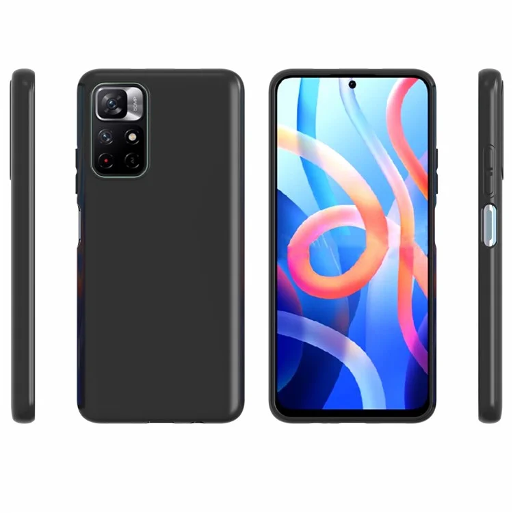 10Pcs/Pack Soft TPU Double-sided Matte Finish Protective Cell Phone Back Cover for Xiaomi Redmi Note 11 5G (China) (MediaTek)/Redmi Note 11T 5G/Redmi Note 11S 5G