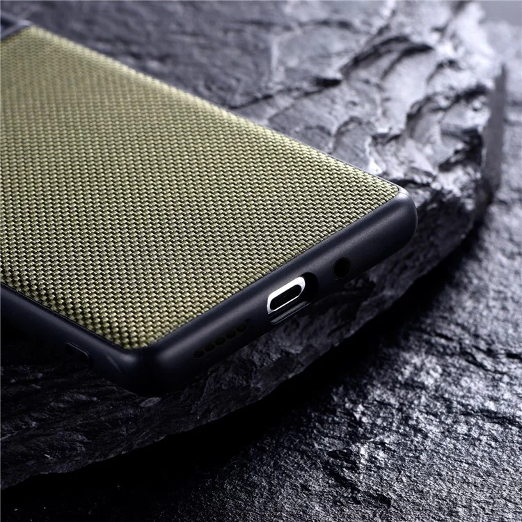 TPU à Revêtement en Nylon Résistant Aux Rayures Étui de Téléphone Pour le Téléphone Pour Xiaomi Redmi Note 11 5G (chine) (mediatek) / Note 11S 5G / Note 11T 5G - Vert