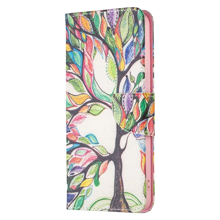 Étui Portefeuille Rabattable avec Motif Imprimé en Cuir PU, Support, Coque de Protection Antichoc pour Xiaomi Redmi Note 11 Pro 5G (Chine) (MediaTek)/Note 11 Pro+ 5G - Arbre de Vie