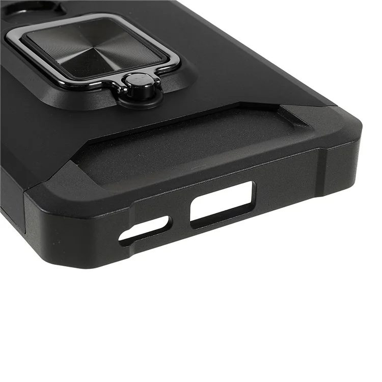 Funda de teléfono con protección antirrobo, ranura para tarjeta y soporte para Xiaomi Redmi Note 11 Pro 5G (China) (MediaTek)/Note 11 Pro+ 5G - Negro