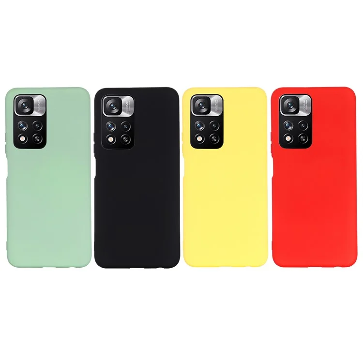 Case de Protection de Protection en Microfibre Molle Lime à Touche Lisse en Silicone Avec Sangle Pour Xiaomi Redmi Note 11 Pro 5G (chine) (mediatek) / 11 Pro + 5G - le Noir