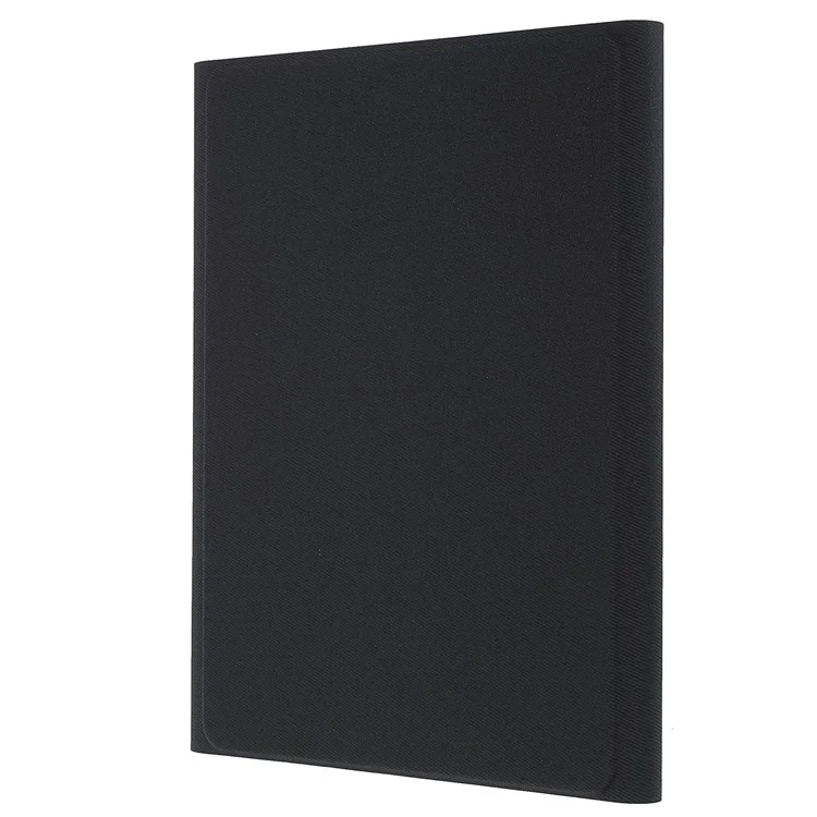 For Xiaomi Pad 5/Pad 5 Pro Pen Slot Design Tablet Protective Stand Case Cloth Texture Leather Cover + Wireless Bluetooth-compatible Keyboard - Black