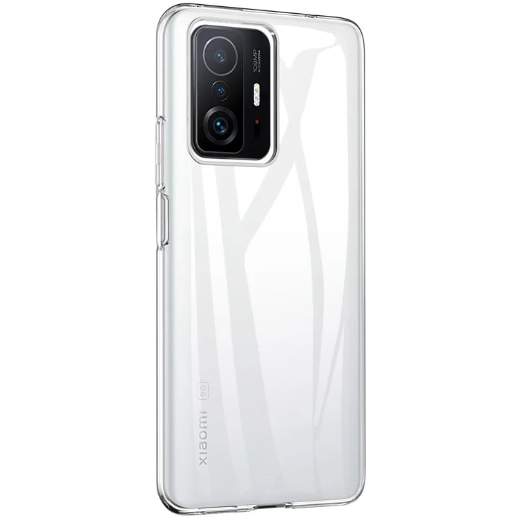 Transparente weiche TPU-Schutzhülle mit Panzerglas-Displayschutz für Xiaomi 11T/11T Pro
