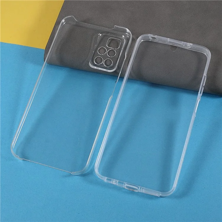 Pour Xiaomi Redmi Note 11 4G (mediatek) / Redmi 10 4G (2021) / Redmi 10 2022 4G PC Dur Anti-drop Bien Protégé + Couverture Avant Tpu + Tpu Edge Hybride Mobile Phone Case Shell Shell Shell