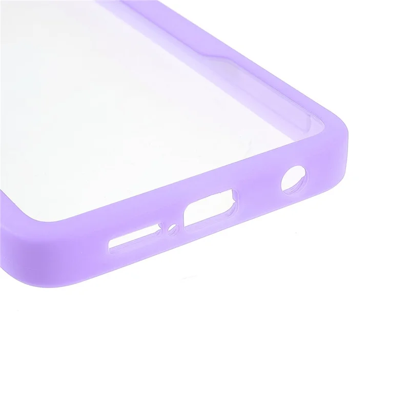 Camera Protection Hybrid Acrylic + TPU Phone Case Shell with PET Screen Protector for Xiaomi Poco X3 NFC/Poco X3 Pro/Poco X3 - Purple