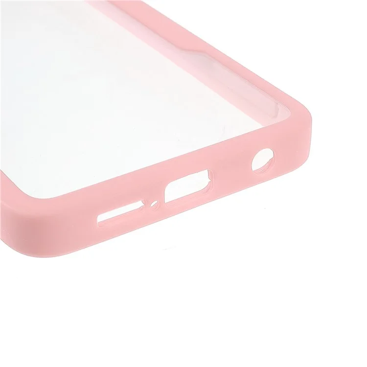 Camera Protection Hybrid Acrylic + TPU Phone Case Shell with PET Screen Protector for Xiaomi Poco X3 NFC/Poco X3 Pro/Poco X3 - Pink