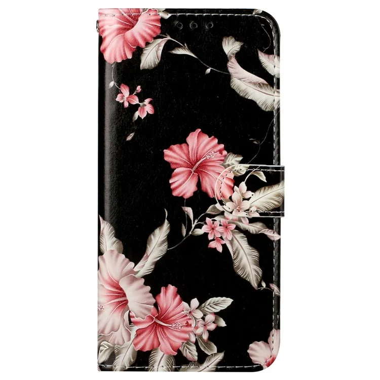 Pattern Printing PU Leather Wallet with Magnetic Closure Stand Flip Cover for Xiaomi Redmi Note 11 Pro+ 5G/Redmi Note 11 Pro 5G (China) (MediaTek) - Azaleas