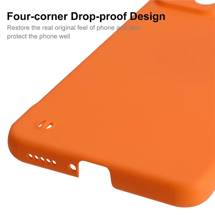 Enkay Hut Prince Gummised Finish Festkörpergeschäftsrahmen Ohne Matte Hard PC Schutzcover Mobiltelefon Für Xiaomi Redmi Note 11 Pro 5G (China) (MediaTek)/Note 11 Pro+ 5G - Orange