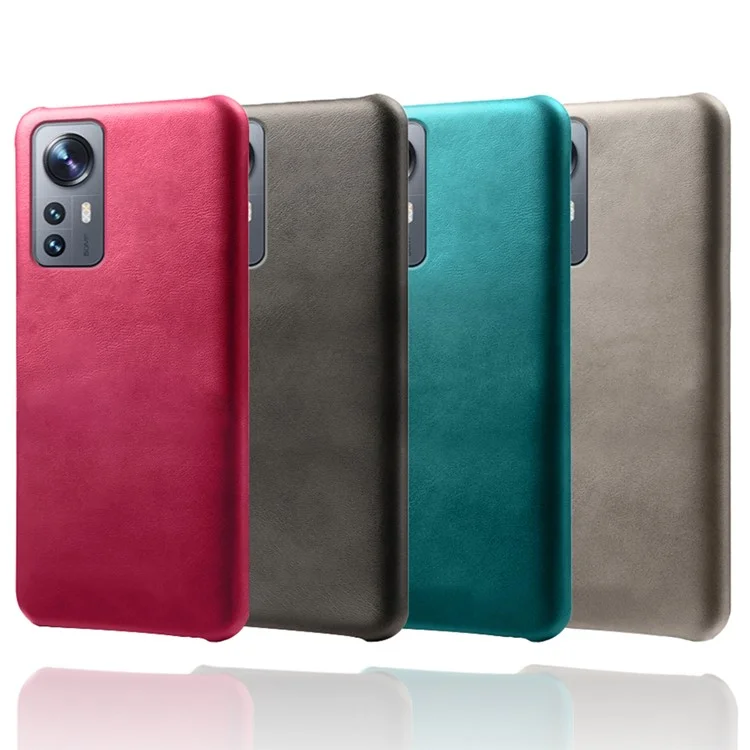 Для Xiaomi 12 Pro 5G / 12S Pro 5G /12 Pro (Dimensity) 5G Противоцарапинная противоударная текстурированная поверхность из искусственной кожи с твердым корпусом из поликарбоната, не скользящий чехол для телефона - черный