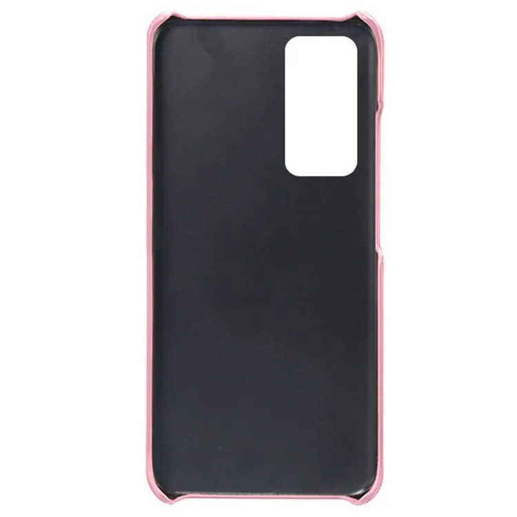 For Xiaomi 12 Pro 5G / 12S Pro 5G /12 Pro (Dimensity) 5G PU Leather + Hard PC Thin Durable Protective Phone Case with Two Card Slot Holders - Rose Gold