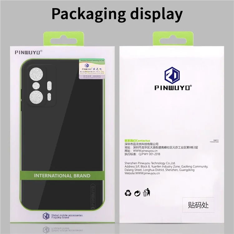 PINWUYO for Xiaomi 11T / 11T Pro Phone Case, Silicone Ultra Slim Shockproof Precise Cutouts Back Cover - Blue