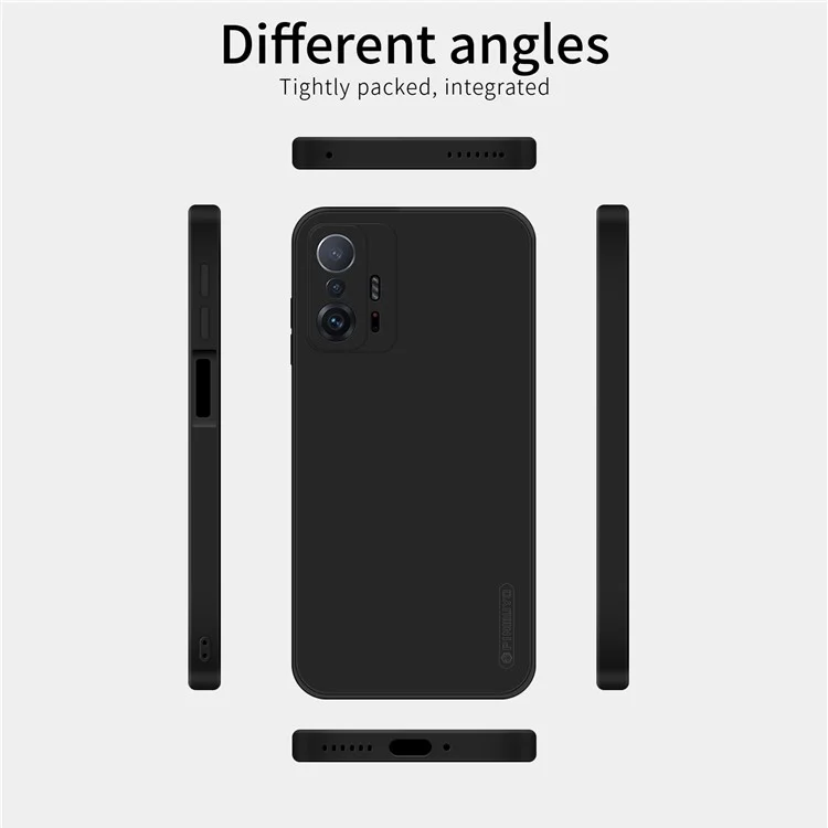 PINWUYO for Xiaomi 11T / 11T Pro Phone Case, Silicone Ultra Slim Shockproof Precise Cutouts Back Cover - Blue