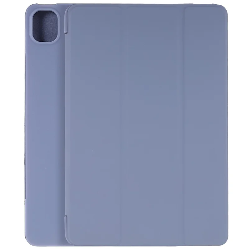 For Xiaomi Pad 5/Pad 5 Pro Shockproof Tri-fold Stand Design PU Leather TPU Protective Case - Purple