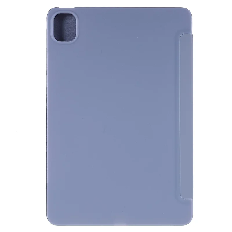 For Xiaomi Pad 5/Pad 5 Pro Shockproof Tri-fold Stand Design PU Leather TPU Protective Case - Purple