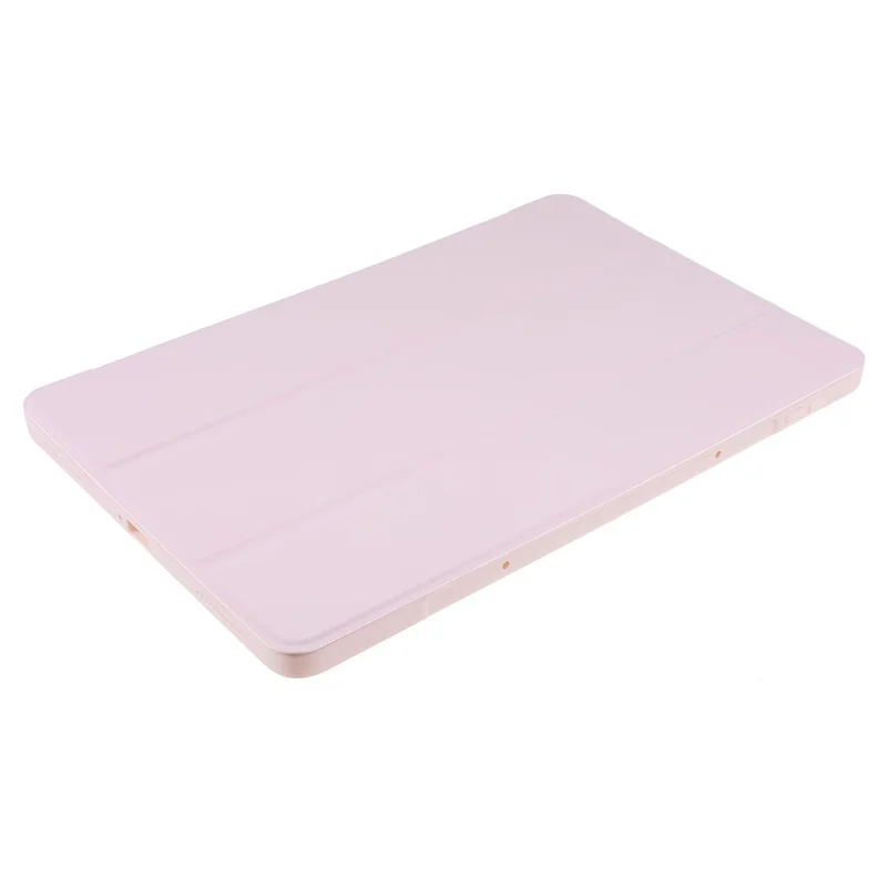 For Xiaomi Pad 5/Pad 5 Pro Shockproof Tri-fold Stand Design PU Leather TPU Protective Case - Pink