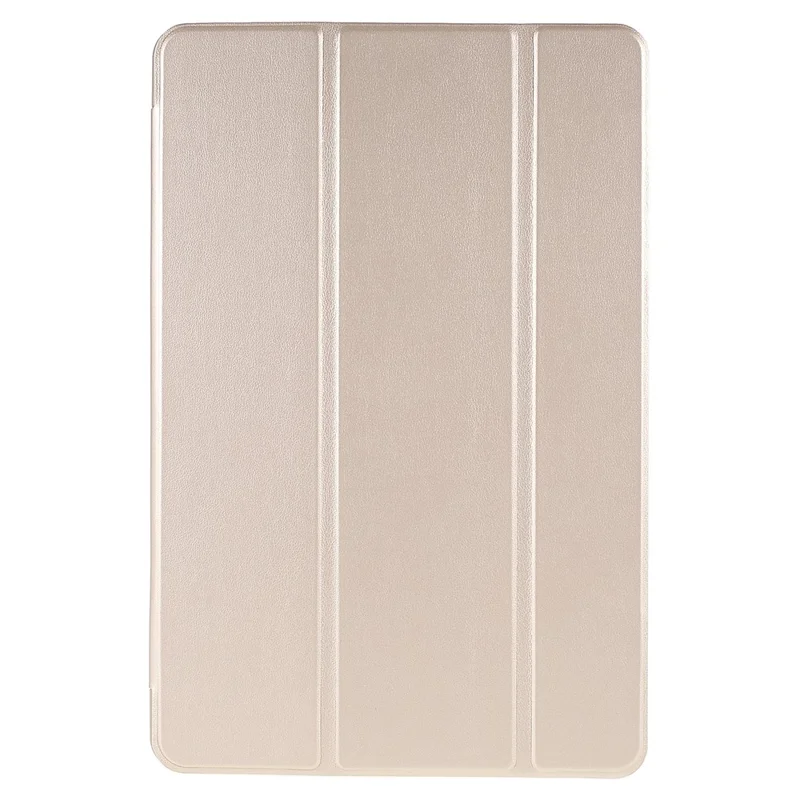 For Xiaomi Pad 5/Pad 5 Pro Shockproof Tri-fold Stand Design PU Leather TPU Protective Case - Gold