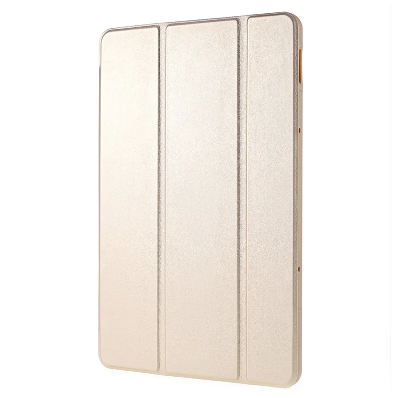 For Xiaomi Pad 5/Pad 5 Pro Shockproof Tri-fold Stand Design PU Leather TPU Protective Case - Gold