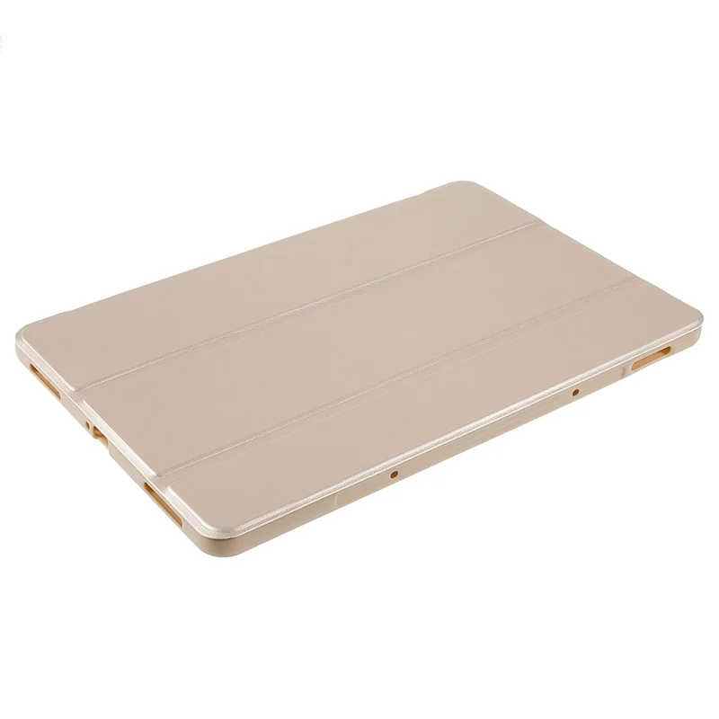 For Xiaomi Pad 5/Pad 5 Pro Shockproof Tri-fold Stand Design PU Leather TPU Protective Case - Gold