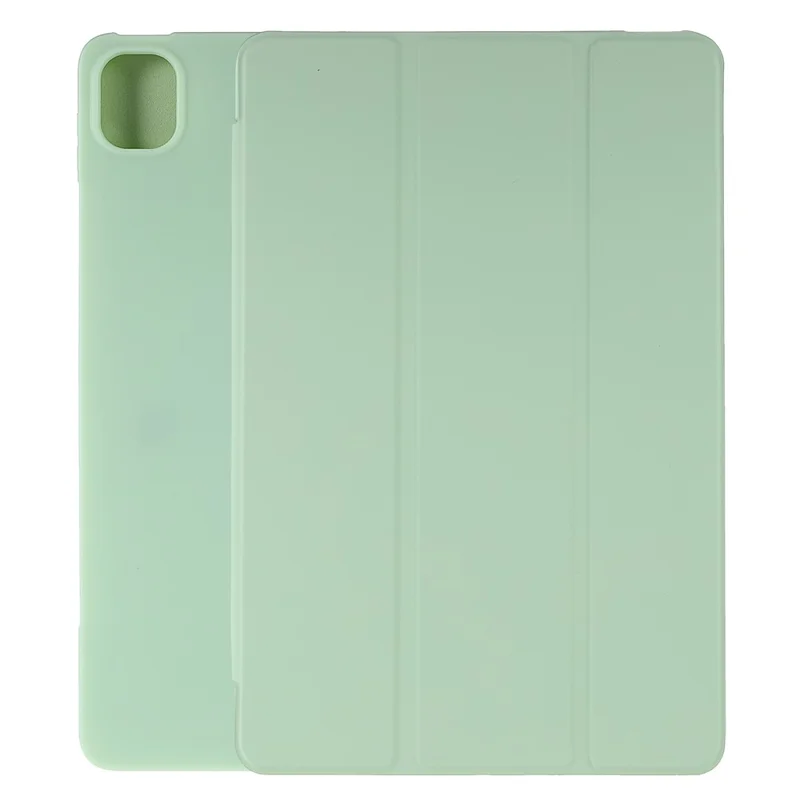Para Xiaomi Pad 5/Pad 5 Pro Capa Protetora de Couro PU e TPU com Design de Suporte Tri-fold - Verde