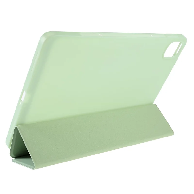 Para Xiaomi Pad 5/Pad 5 Pro Capa Protetora de Couro PU e TPU com Design de Suporte Tri-fold - Verde
