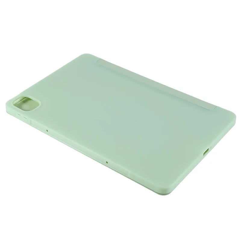 Para Xiaomi Pad 5/Pad 5 Pro Capa Protetora de Couro PU e TPU com Design de Suporte Tri-fold - Verde