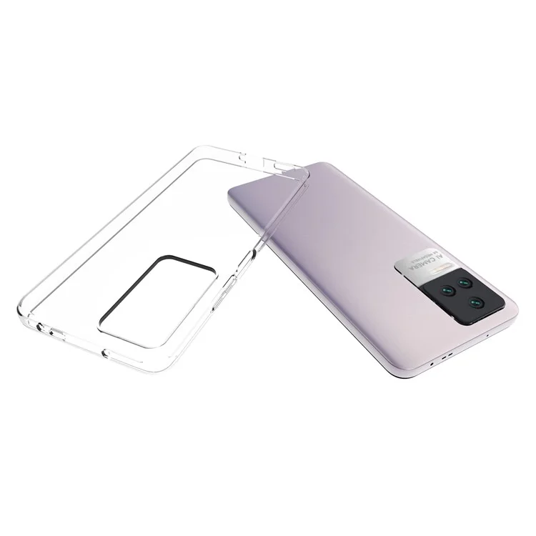 10 Piezas/paquete Clear Anti-watermark Case Para Xiaomi Redmi K50 Pro/K50, Protector de Cubierta Posterior Delgada de TPU Resistente a Los Arañazos