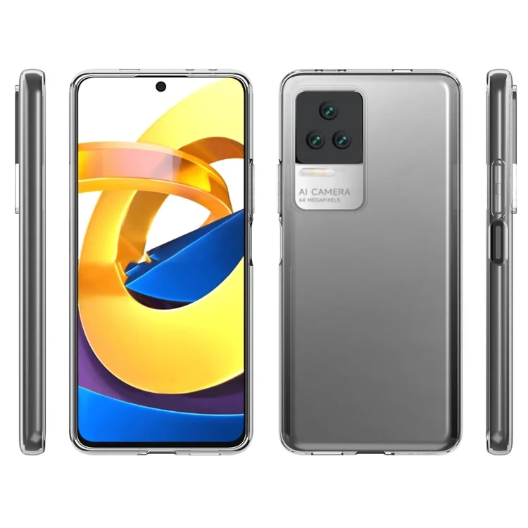 10pcs/pacote de Marco Anti-água Transparente Para Xiaomi Redmi K50 Pro/K50, Recortes Precisos TPU Mol