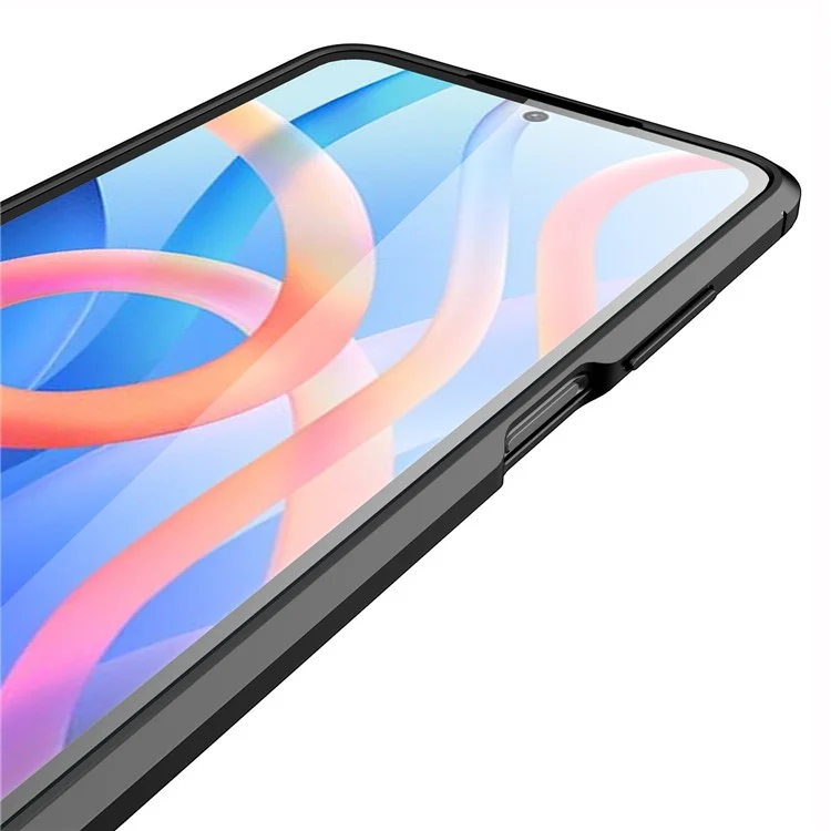 Для Xiaomi Redmi Note 11 4G (Qualcomm) чехол для сотового телефона с мягкой текстурой из TPU, устойчивый к отпечаткам пальцев - черный