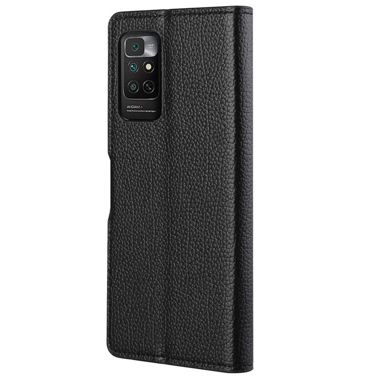 For Xiaomi Redmi Note 11 4G (Qualcomm) / Redmi Note 11S 4G PU Leather Wallet Phone Case Litchi Texture Flip Folio Book Stand Shockproof Cover