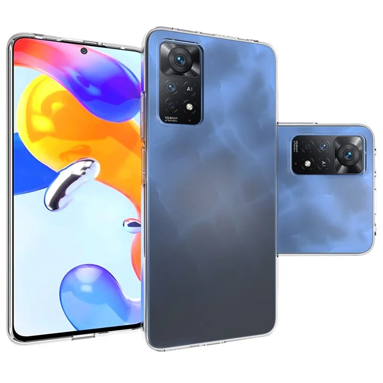 Per Xiaomi Redmi Note 11 Pro 5G (Qualcomm)/4G (MediaTek) 10 pezzi/confezione Custodia interna resistente alle macchie d'acqua Custodia protettiva per telefono ultra-slim in TPU morbido e trasparente