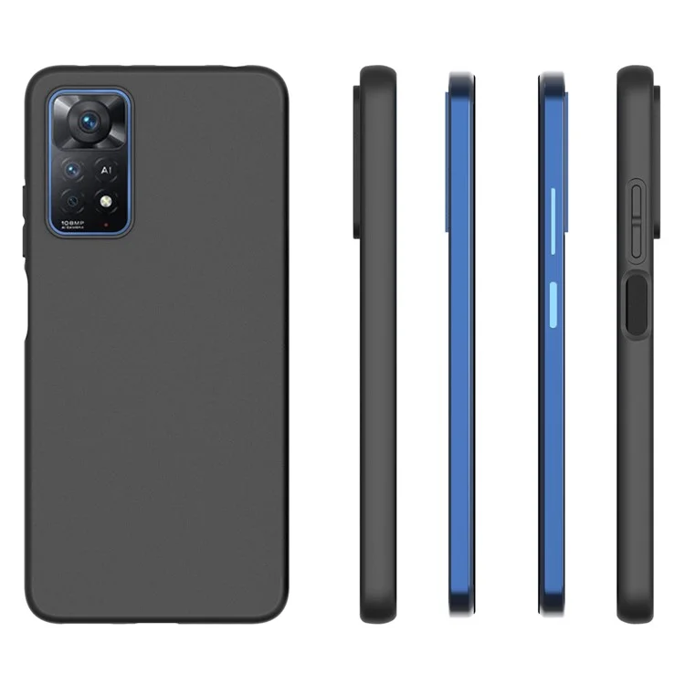 Para Xiaomi Redmi Nota 11 Pro 5G (Qualcomm) / 4G (MediaTek) 10pcs / Pack Caso De Proteção Matte TPU Matte TPU TPU - Preto