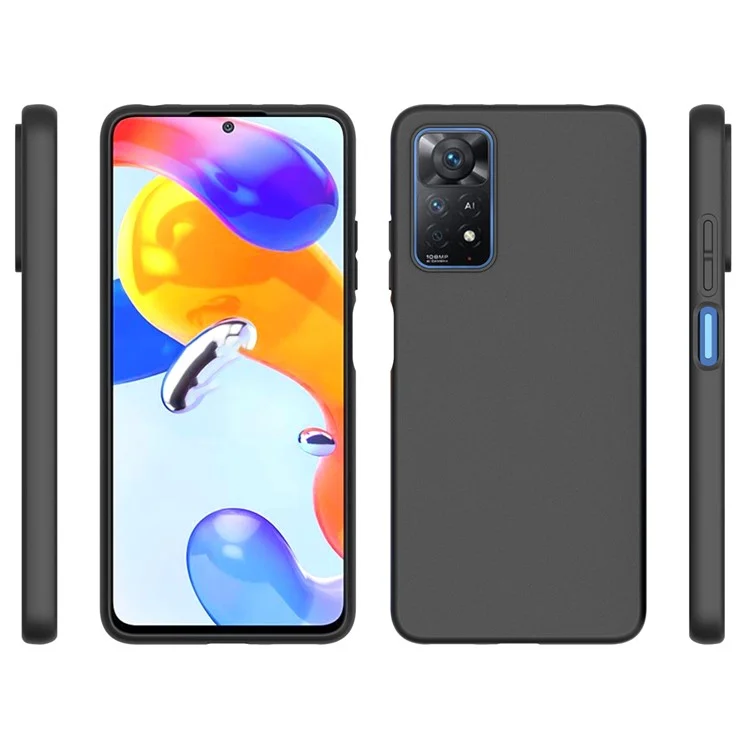 Para Xiaomi Redmi Nota 11 Pro 5G (Qualcomm) / 4G (MediaTek) 10pcs / Pack Caso De Proteção Matte TPU Matte TPU TPU - Preto