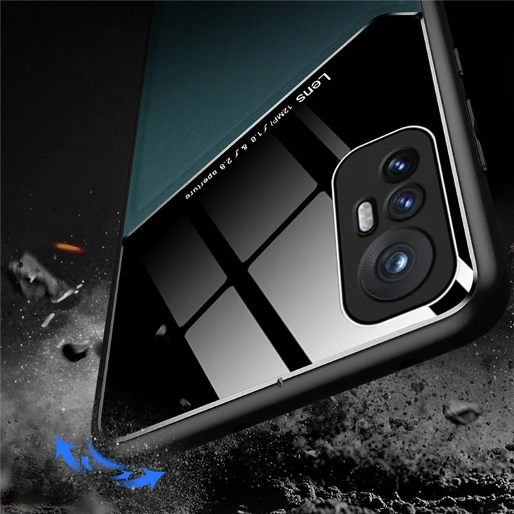 For Xiaomi 12 5G/12X 5G/12S 5G Precise Cut-Out Phone Case Shockproof Cover Anti-Fall Textured Leather Shell TPU Frame Protector with Magnetic Metal Sheet - Orange