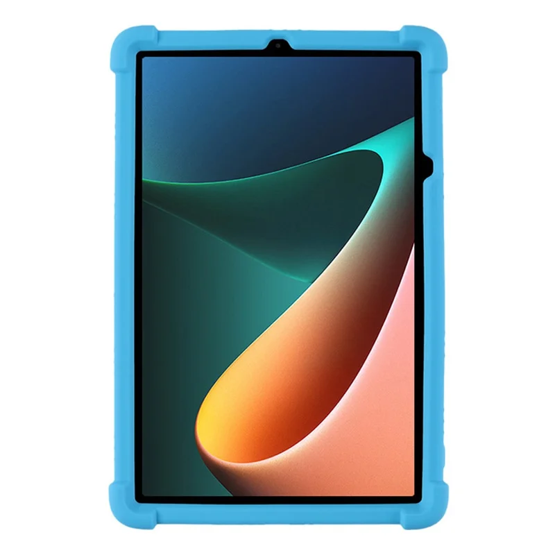 Para Xiaomi Pad 5 / Pad 5 Pro Reforzó La Cubierta De La Caja De La Tableta De Silicona De La Esquina Con PC Kickstand - Cielo Azul